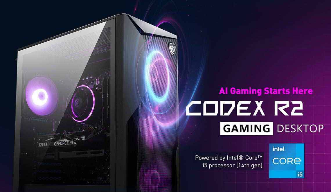 Msi Codex R Gaming Pc Intel Core I F Geforce Rtx Gb